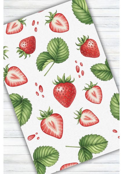 Çilek Desenli Halı Dijital Baskılı Dokuma Kaymaz Tabanlı Yıkanabilir Antialerjik Evcil Hayvan Dostu Salon Halısı modelleri