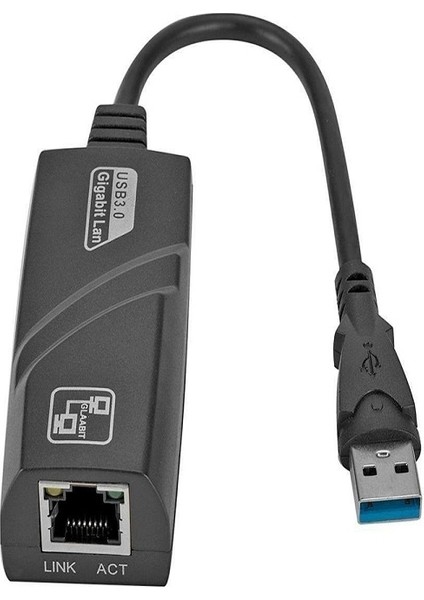 USB to Ethernet Gigabit Adaptör – 10/100/1000 Mbps | Siyah Renk | Tak-Çalıştır 🔌🌐 indirimleri