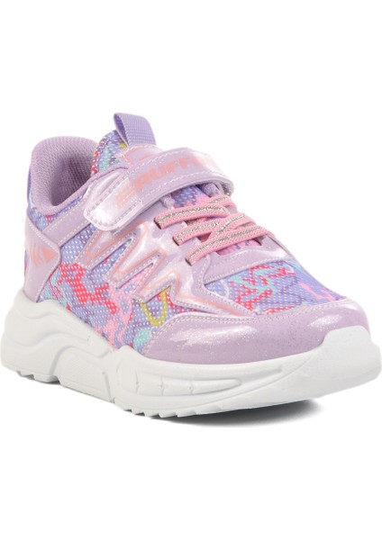 Lila-Pembe Fileli Çocuk Spor Ayakkabı 2320 F