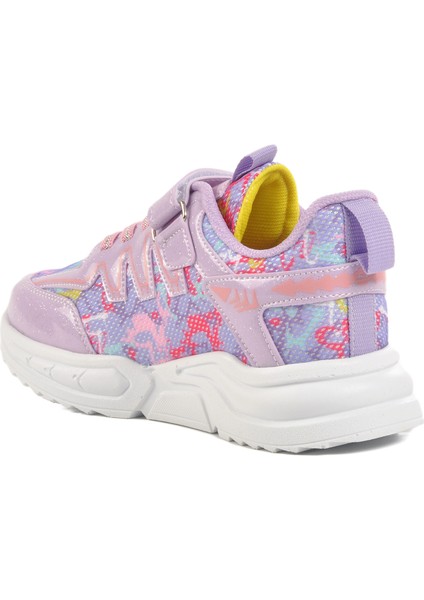 Lila-Pembe Fileli Çocuk Spor Ayakkabı 2320 F fırsatları
