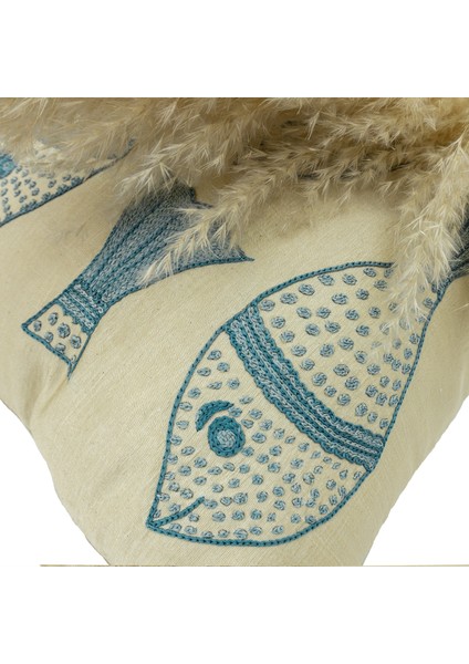 Kyadar Balık Desenli Kırlent 50X50 cm modelleri