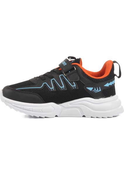 Siyah-Turuncu Fileli Çocuk Spor Ayakkabı 2320 F fiyatları