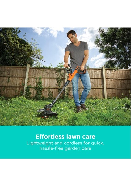 STC1820PCB-XJ 18V Akülü Çim Kesme ve Düzeltme Makinesi - Hafif, Kablosuz, Ayarlanabilir, Akü ve Şarj Cihazı Dahil Değil