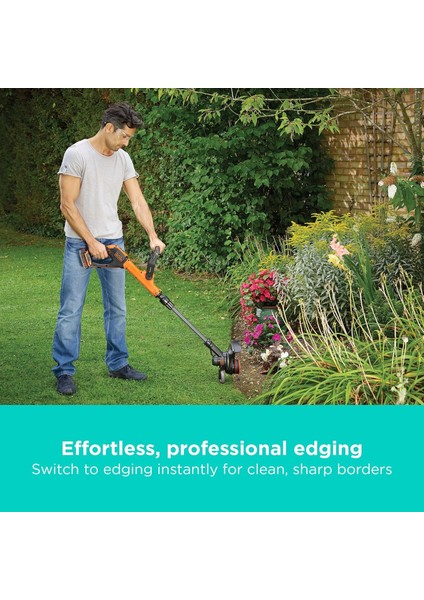 STC1820PCB-XJ 18V Akülü Çim Kesme ve Düzeltme Makinesi - Hafif, Kablosuz, Ayarlanabilir, Akü ve Şarj Cihazı Dahil Değil