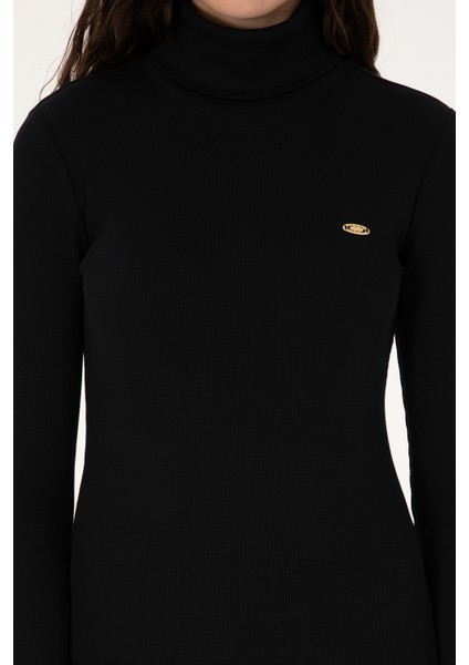 Kadın Siyah Sweatshirt 50313430-VR046