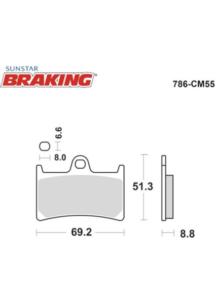 Fren Balatası Braking 786CM55 fiyatları