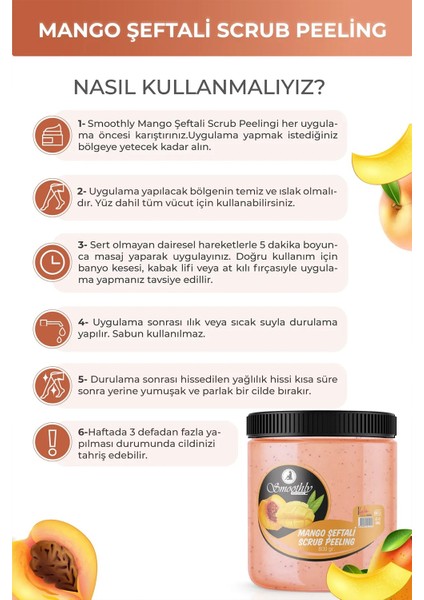 Mango & Şeftali Aromalı Canlandırıcı & Yumuşatıcı El Ayak ve Vücut Bakım Peelingi 800GR modelleri