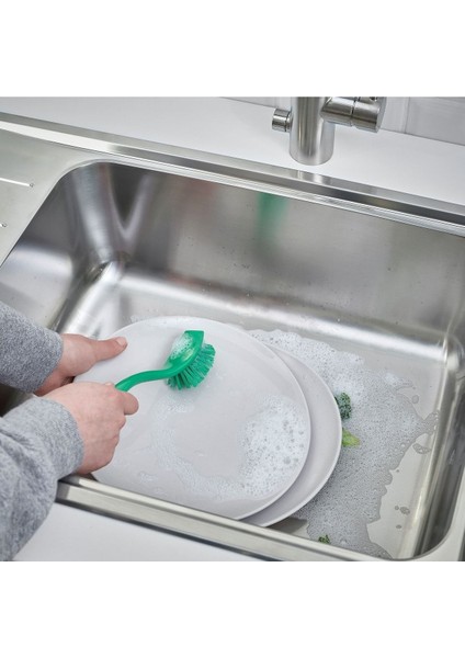 Yeşil Uzun Bulaşık Fırçası, 25 Cm, Pratik Temizlik Aracı fiyatları