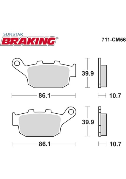 Fren Balatası Braking 711CM56 fiyatları