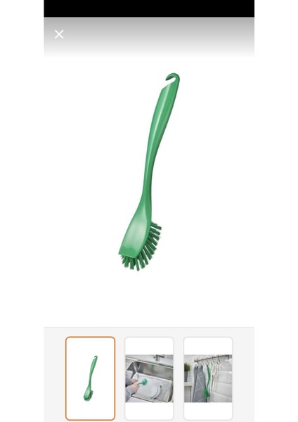 Yeşil Renkli 25 cm Bulaşık Fırçası, Kullanışlı ve Dayanıklı Temizlik Aracı