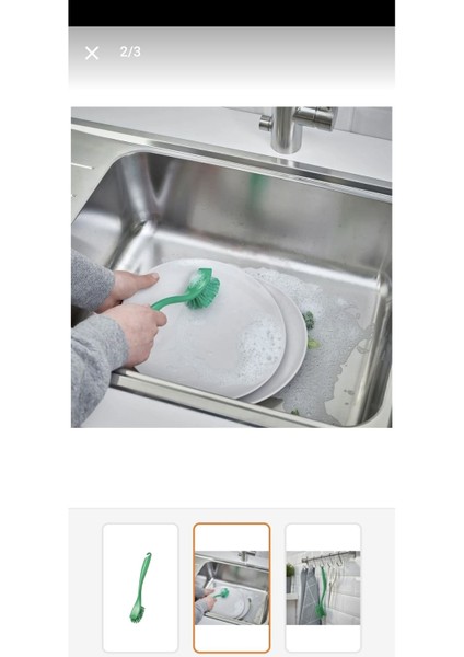 Yeşil Renkli 25 cm Bulaşık Fırçası, Kullanışlı ve Dayanıklı Temizlik Aracı fiyatları
