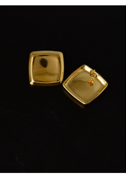 Çelik Cushion Küpe