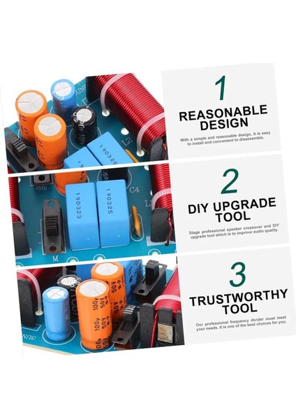 150W Hoparlör Tiz Alto Bas Ses Frekans Bölücü 4-11 Inç Kitaplık Hoparlörleri Için 3 Yollu Geçiş Filtresi, Hoparlör Frekans Bölücü Kartı: indirimleri