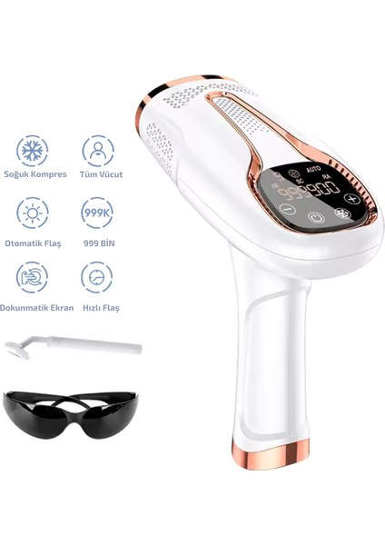 Brl- 10 Ipl Buz Lazer Epilasyon Cihazı – 999.999 Atım Dokunmatik Ekran Otomatik Manuel Modlu