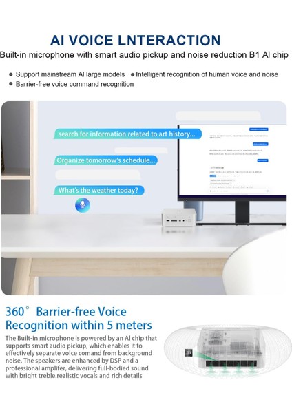 GTI14 Ultra Aı Pc Intel® Core™ Uıtra 9 185H, 96GB Ram, 2tb M.2 Ssd, Wifi, Hdmı, Dp, Thunderbolt 4, Win.11 Pro Mini PC(BEE-GTI14-96G2T)