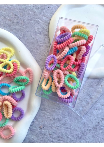 Kutulu Yumuşak Soft Renkli Lastik Toka Bebek Tokası 100'LÜ fiyatları