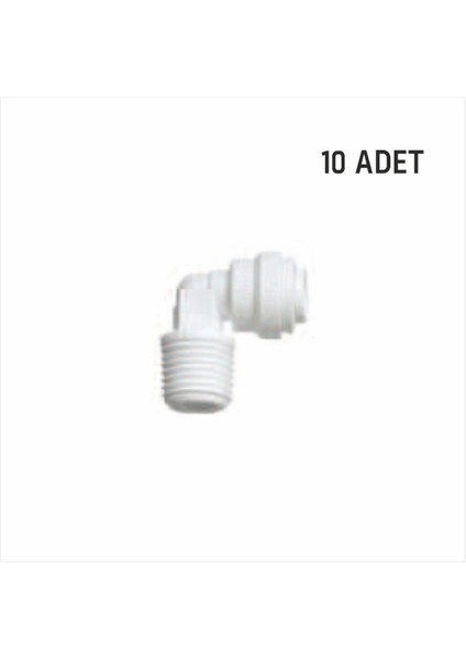 Su Arıtma Cihazı Vidalı Filtre Dirseği - 10 Adet - Filtrelere Uyumlu