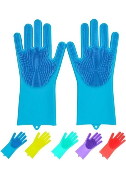 Isıya Dayanıklı Pratik Silikon Bulaşık Yıkama Eldiveni, Kolay ve Güvenli Temizlik Için Idealdir
