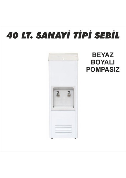 40 Litre Sanayi Tipi Su Sebili - Pompasız Model - Sadece Soğutma