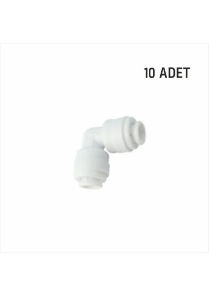 Su Arıtma Cihazları Için Geçmeli Filtre Dirsek - 10 Adet