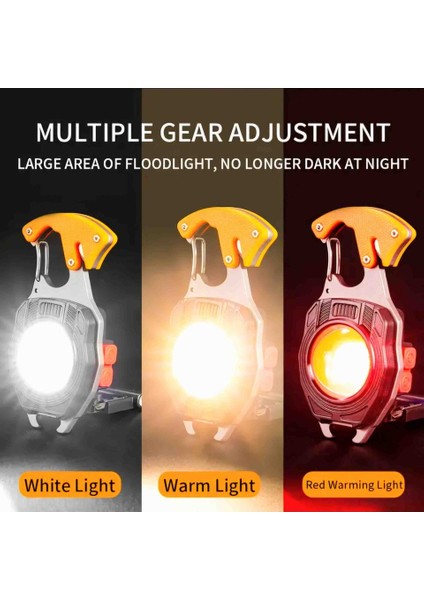 Büyük Boy Orjinal 10,5 cm Acil Durum Kamp Feneri Anahtarlık USB Çakmaklı Cam Kırıcı Kemer Kesici fırsatları