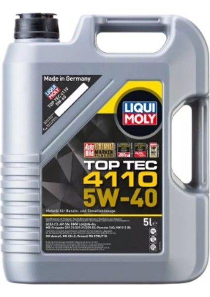 Toptec 4110 5W-40 Motor Yağı (5 Litre)