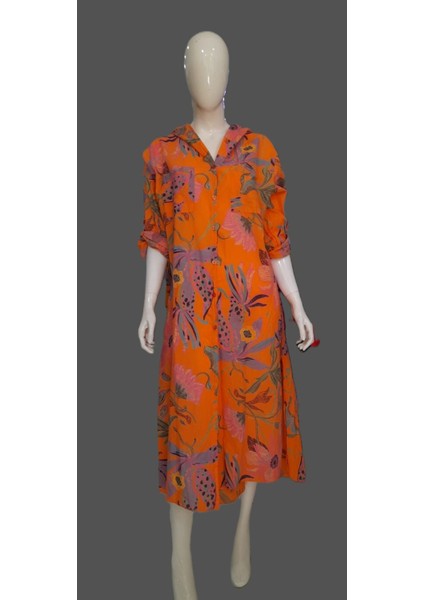 Italyan Kapüşonlu Gömlek Elbise fırsatları