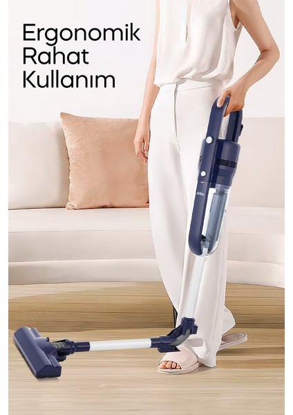 SVC-8625 2’si 1 Arada Dikey & El Süpürgesi | Yüksek Emiş Gücü, Katlanabilir Boru, 800 ml Geniş Toz Haznes fiyatları