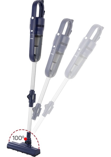 SVC-8625 2’si 1 Arada Dikey & El Süpürgesi | Yüksek Emiş Gücü, Katlanabilir Boru, 800 ml Geniş Toz Haznes