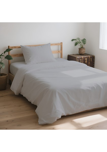 3 Parça Lastikli Çarşaflı Ranforce Pamuklu Kumaş Tek Kişilik Nevresim Takımı modelleri