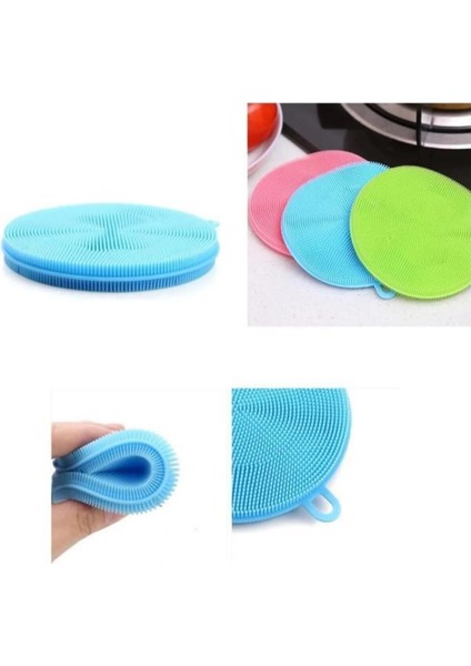 2'li Silikon Mutfak Temizlik Bezi ve Sünger Seti, Yumuşak ve Dayanıklı modelleri