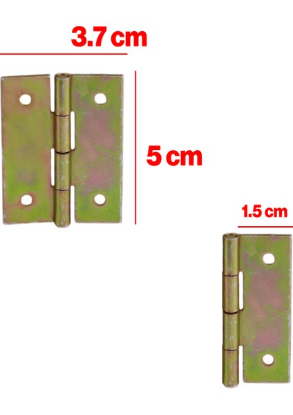 2 Adet Yaprak Menteşe Prinç Sarı No:2 Mobilya Pencere Kapı Duşakabin Dolap Menteşesi Iki Kanatlı modelleri