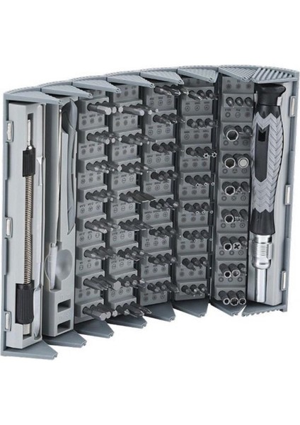 Uf Tools Ks 840116 126 Parça Silindir Saklama Kutulu Hassas Taşınabilir Mini Tornavida Seti