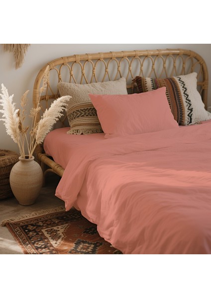 3 Parça Lastikli Çarşaflı Ranforce Pamuklu Kumaş Tek Kişilik Nevresim Takımı fiyatları