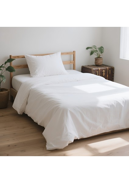 3 Parça Lastikli Çarşaflı Ranforce Pamuklu Kumaş Tek Kişilik Nevresim Takımı modelleri
