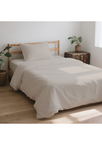 3 Parça Lastikli Çarşaflı Ranforce Pamuklu Kumaş Tek Kişilik Nevresim Takımı modelleri