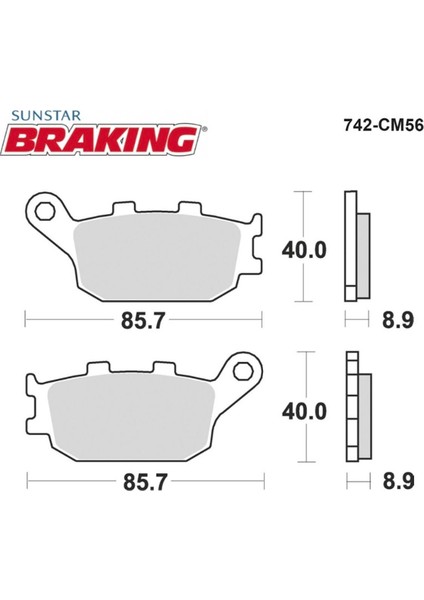 Fren Balatası Braking 742CM56 fiyatları