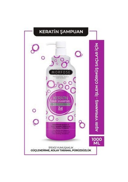 Keratin 2in1 Şampuan – 1000 ml | Onarıcı & Nemlendirici Bakım | Keratin Destekli Saç Temizliği fiyatları