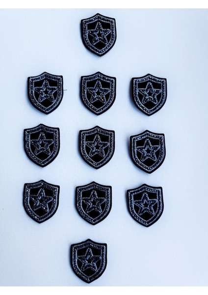 Özel El Işi Boncuk Yıldız Işlemeli Küçük Arma ( 4 cm ) modelleri