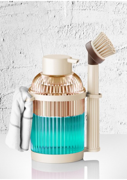 Şık Mutfak Temizlik Seti: Havlu Askısı ve Silikon Fırça ile Pratik Kullanım