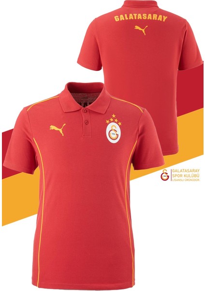 Gs Tsrt 006 Galatasaray Orijinal Lisanslı Polo Yaka Kırmızı Antrenman 5 Yıldızlı T-Shirt + Bileklik Set Hediyelik Ahşap Kutulu fiyatları