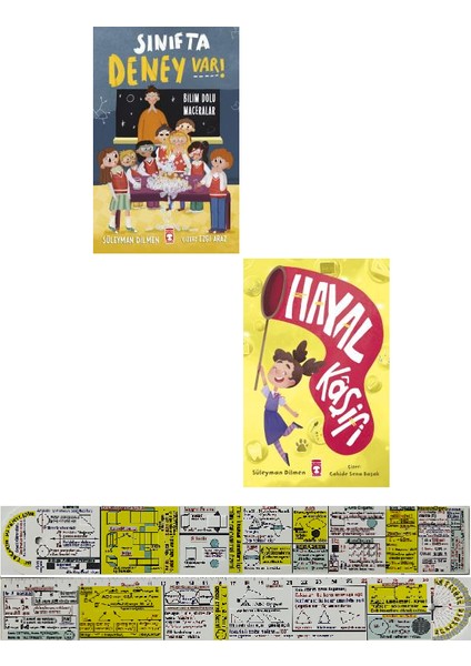 Süleyman Dilmen 2 Kitap Set / Sınıfta Deney Var + Hayal Kaşifi + Mat. Öğreten Cetvel
