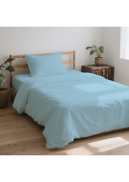 3 Parça Lastikli Çarşaflı Ranforce Pamuklu Kumaş Tek Kişilik Nevresim Takımı modelleri