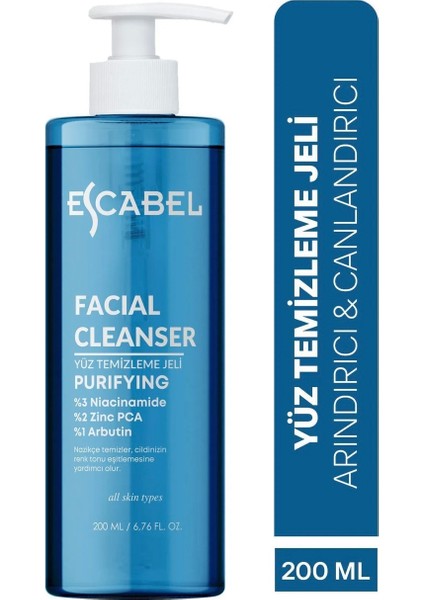 Arındırıcı Canlandırıcı Yüz Temizleme Jeli 200 ml