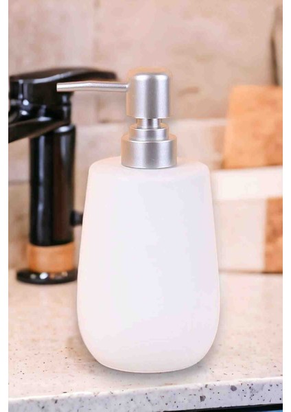 Lüks Porselen Beyaz Sıvı Sabunluk 400ML Şık Ve Modern modelleri