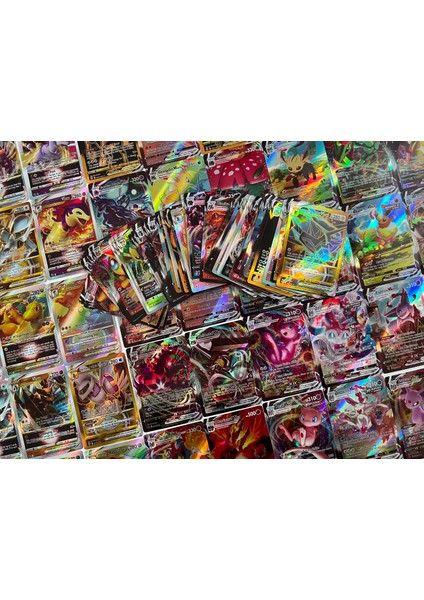 Kart Seti Holografik Vstar-Vmax 100 Adet Kutulu modelleri