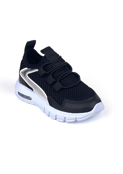 Unisex Bebe Siyah Beyaz Işıklı Bağcıksız Rahat Kalıp Sneaker Spor Ayakkabı modelleri