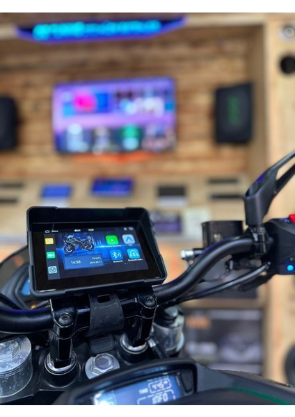 Go-Ix 5" Dokunmatik Waterproof Bt Android Auto Carplay Çiftli Motorsiklet Dvr Araç Kamerası indirimleri