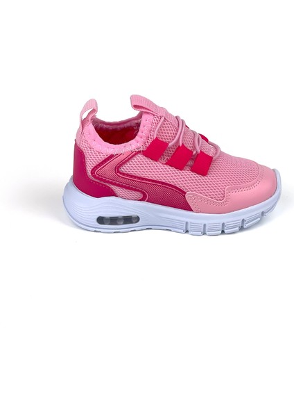 Kız Bebe Çocuk Fuşya Işıklı Bağcıksız Rahat Kalıp Sneaker Spor Ayakkabı fırsatları