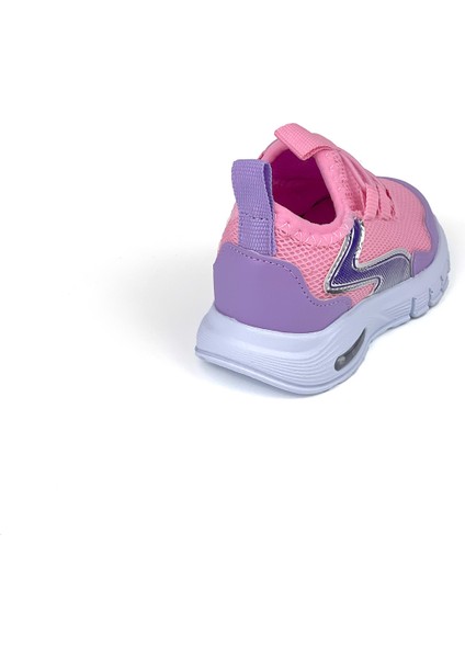 Kız Bebe Lila Işıklı Bağcıksız Rahat Kalıp Sneaker Spor Ayakkabı indirimleri